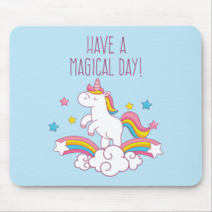 Magic Day Rainbow Unicorn Mousepad Musmatta