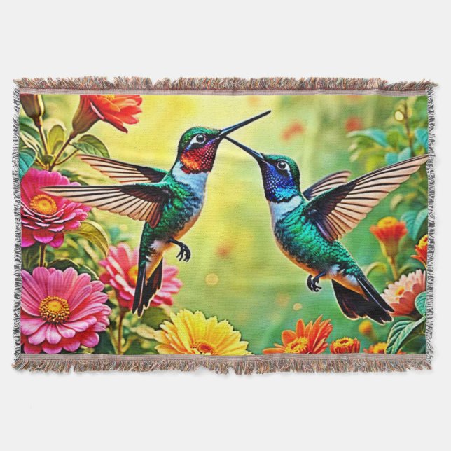 Magic Design, judisk klonad Hummingbird Filt (Framsidan)