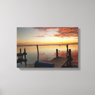 Magic Dock Sunset Canvastryck