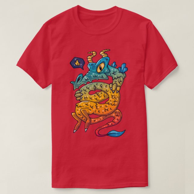 Magic Drago Dragon Magic Creature Art T Shirt (Design framsida)