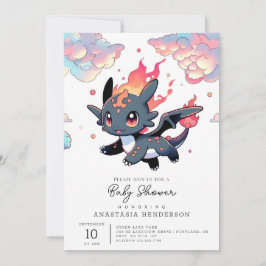 Magic Dragon Baby Shower Inbjudningar