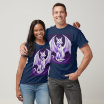 "Magic Dragon Cat T-Shirt: where Fantasy Meets