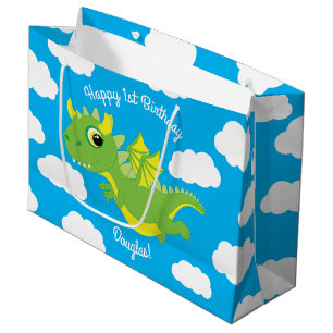 Magic Dragon Cute 1st Birthday Gift Bag