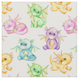 Magic Dragon Dreams Baby Shower Fabric Tyg