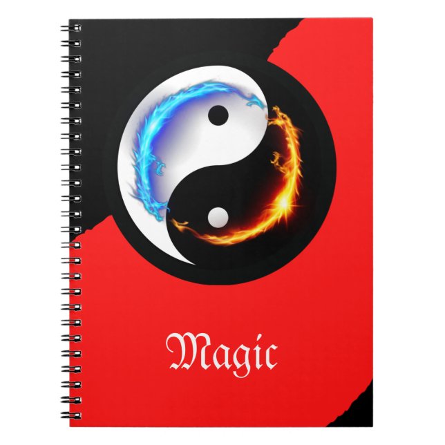 Magic Dragon fantasy art Anteckningsbok (Framsidan)