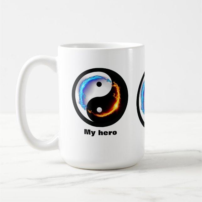 Magic Dragon fantasy art Kaffemugg (Vänster)