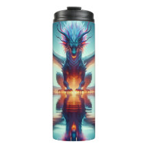 Magic Dragon Reflection Ai Art