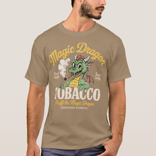 Magic Dragon Tobacco T Shirt (Framsida)