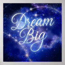 Magic "Dream Big" Calligraphy - Celestial Sparkl