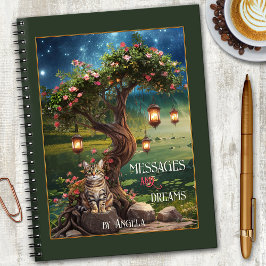 Magic Dream Cat Night Notebook Anteckningsbok