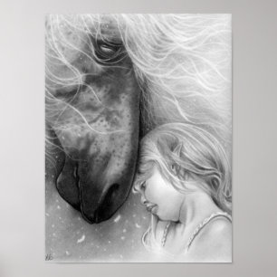 Magic Dreams Girl with Horse POSTER