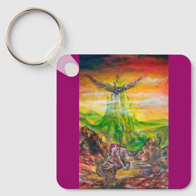 MAGIC DUEL MELLAN BRADAMANT OCH NEGROMANCER NYCKELRING (Framsida)