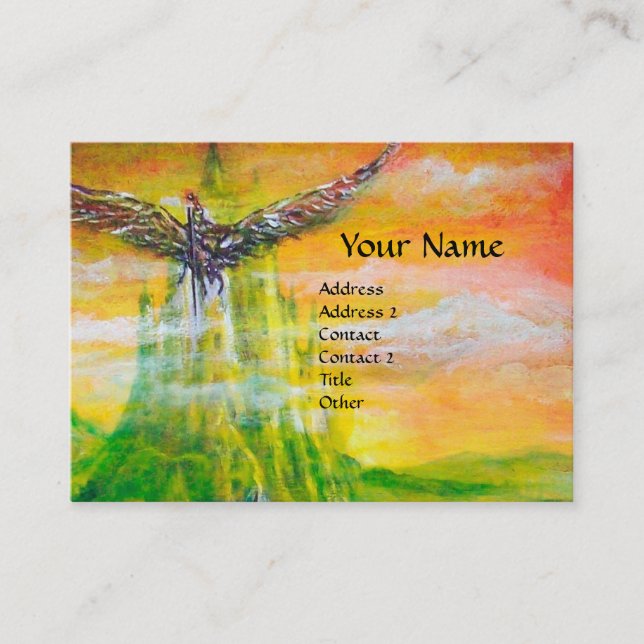 MAGIC DUEL MELLAN BRADAMANT OCH NEGROMANCER VISITKORT (Framsida)