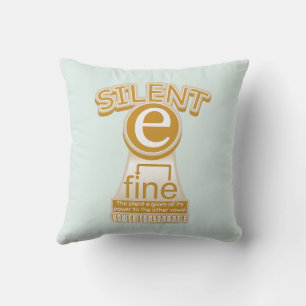 Magic e rule PHONICS som lär sig engelska Kudde