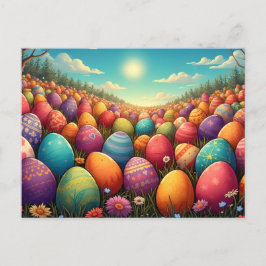 Magic Easterland Helgdag Postcard Helg Vykort