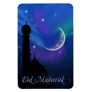 Magic Eid Nght Islamic Hälsning Flexible Magnet