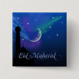 Magic Eid Night - Islamic Hälsning Button Knapp