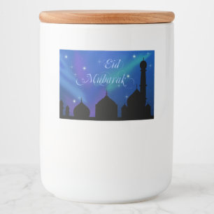 Magic Eid Night - Islamic Hälsning Food Label Mat Etiketter