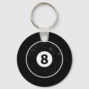 Magic Eight Boll Billiard Bassäng Nyckelring