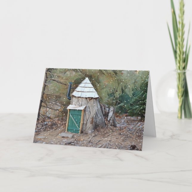 Magic Elf House Helgkort (Framsida)