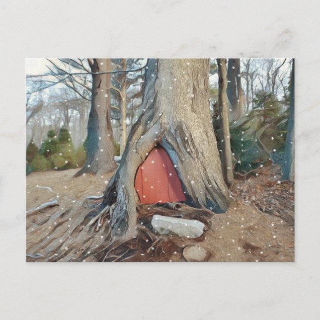 Magic Elf House Vykort (Framsida)