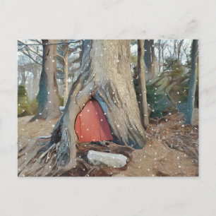 Magic Elf House Vykort