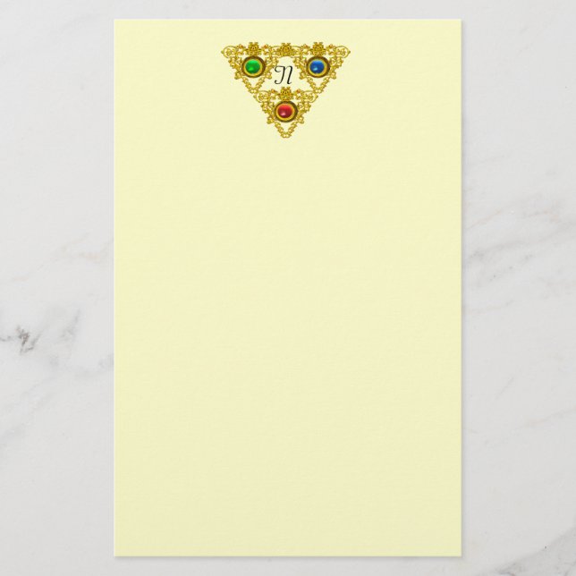 MAGIC ELFIC TALISMAN /GULD TRIANGLE Cream Brevpapper (Framsida)