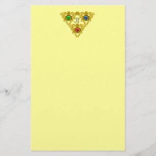 MAGIC ELFIC TALISMAN /GULD TRIANGLE Gult Brevpapper