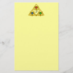 MAGIC ELFIC TALISMAN /GULD TRIANGLE Gult Brevpapper