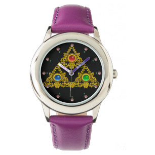 MAGIC ELFIC TALISMAN /GULD TRIANGLE MED GEMSTONER ARMBANDSUR
