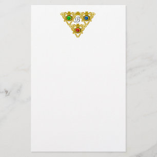 MAGIC ELFIC TALISMAN /GULD TRIANGLE White Brevpapper