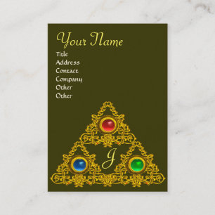MAGIC ELFIC TALISMAN MONOGRAM VISITKORT
