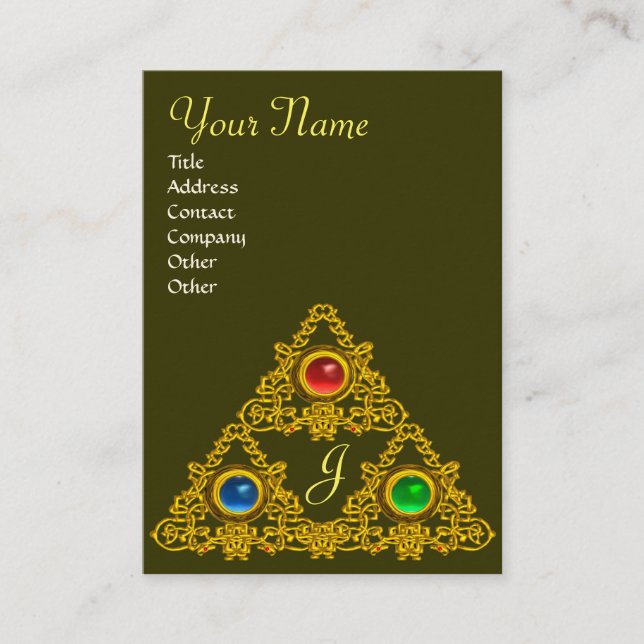 MAGIC ELFIC TALISMAN MONOGRAM VISITKORT (Framsida)
