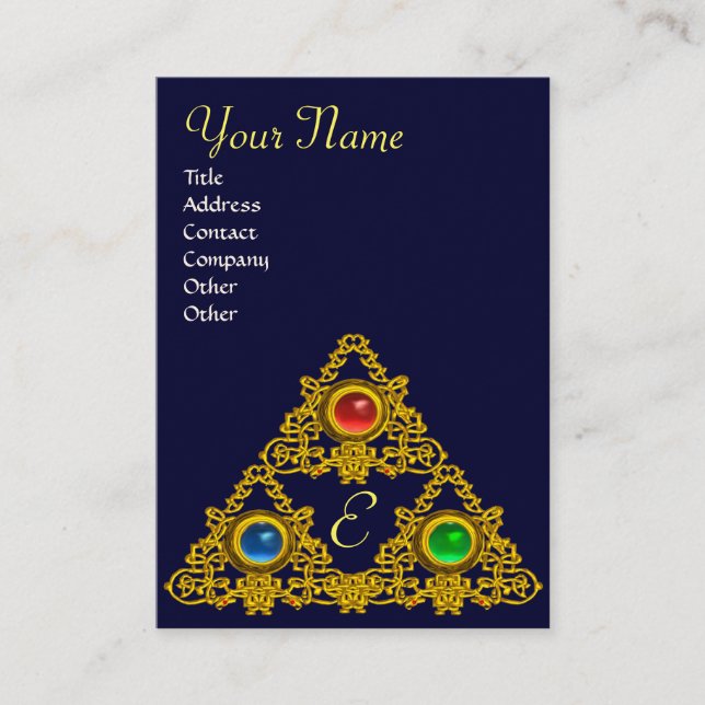 MAGIC ELFIC TALISMAN MONOGRAM VISITKORT (Framsida)