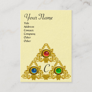 MAGIC ELFIC TALISMAN MONOGRAM VISITKORT