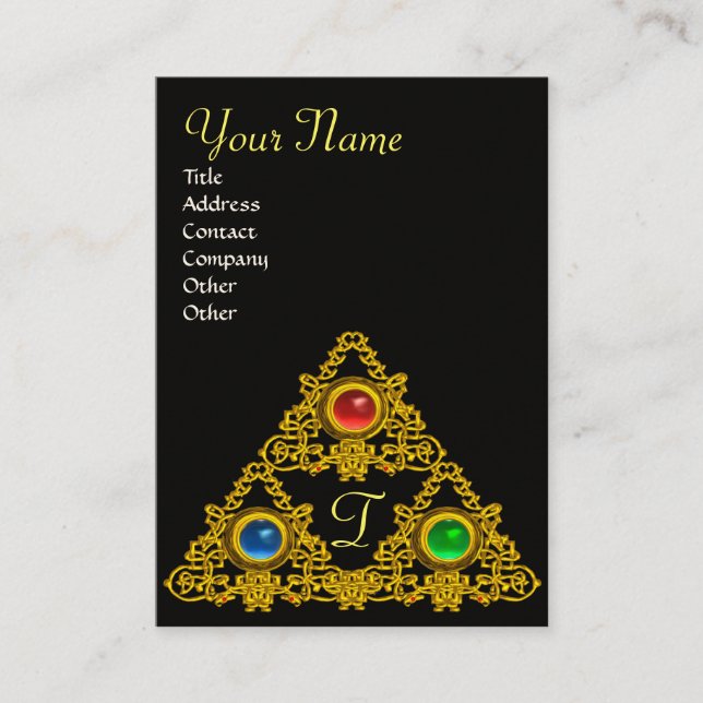 MAGIC ELFIC TALISMAN MONOGRAM VISITKORT (Framsida)