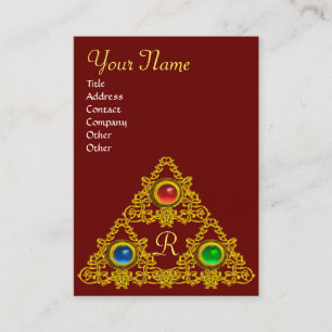 MAGIC ELFIC TALISMAN MONOGRAM VISITKORT