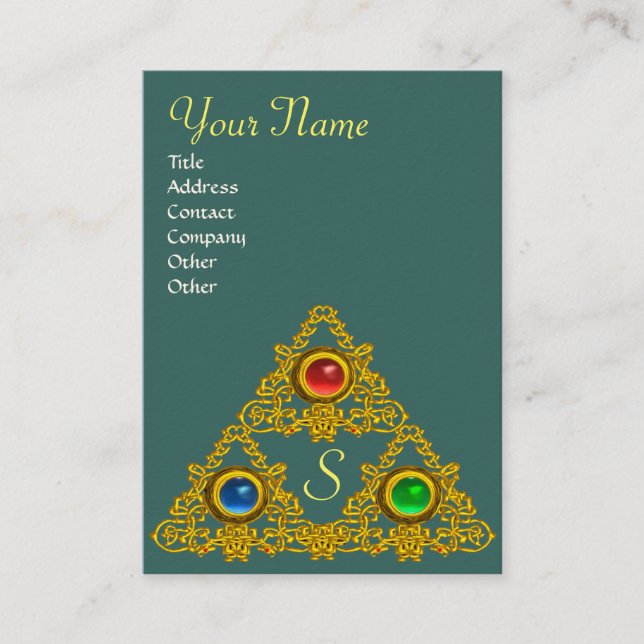 MAGIC ELFIC TALISMAN MONOGRAM VISITKORT (Framsida)