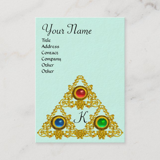 MAGIC ELFIC TALISMAN MONOGRAM VISITKORT (Framsida)