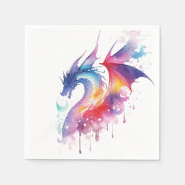 Magic Enchanted Dragon Birthday Pappersservett