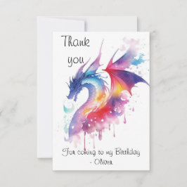 Magic Enchanted Dragon Birthday Tack Kort