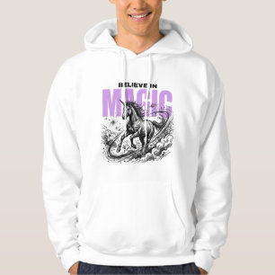 MAGIC Enhörning Grafisk T-Shirt Fantasy Streetwe Hoodie