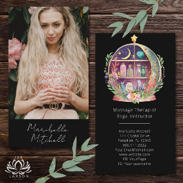 Magic Essential Oils Apothecary Boho Yoga Photo Visitkort