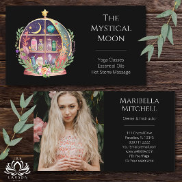 Magic Essential Oils Apothecary Yoga Boho Photo Visitkort
