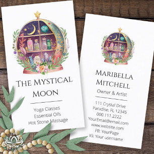 Magic Essential Oils Apothecary Yoga Crystals Visitkort