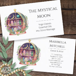 Magic Essential Oils Apothecary Yoga Crystals Visitkort