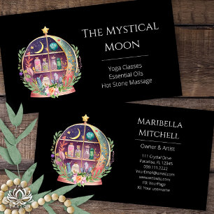 Magic Essential Oils Apothecary Yoga Crystals Visitkort
