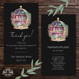 Magic Essential Oils Apothecary Yoga Tack Visitkort