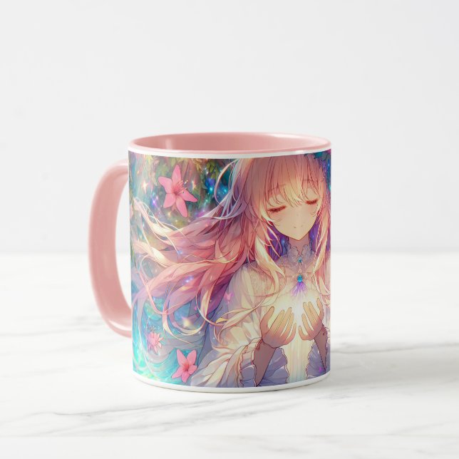 Magic Etheral Anime Girl Mugg (Framsida vänster)