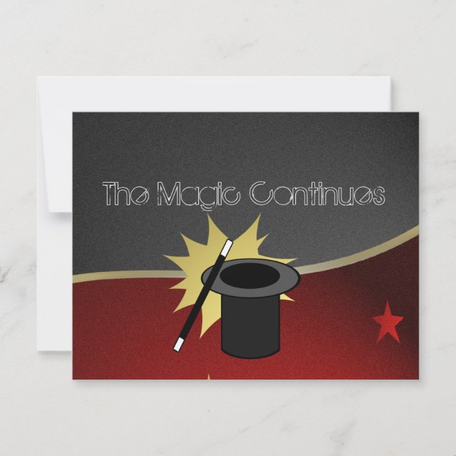 Magic Event Mitzvah Reception Inbjudningar (Framsida)